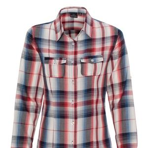 WOMEN'S LONG SLEEVE PLAID SHIRT BOUTIQUE